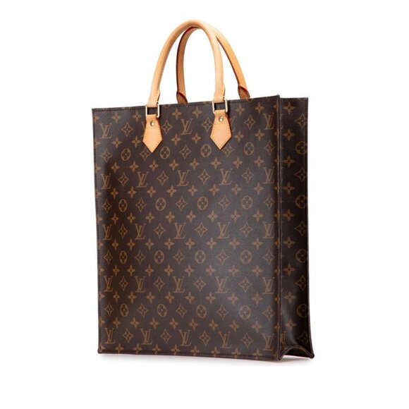 LOUIS VUITTON Brown Monogram Leather Tote Bag - Picture 2 of 10